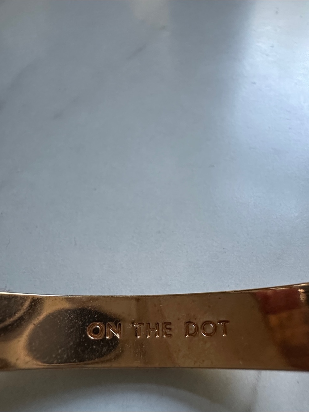 kate spade Gold Polka Dot Cutout Bangle - Picture 3 of 4